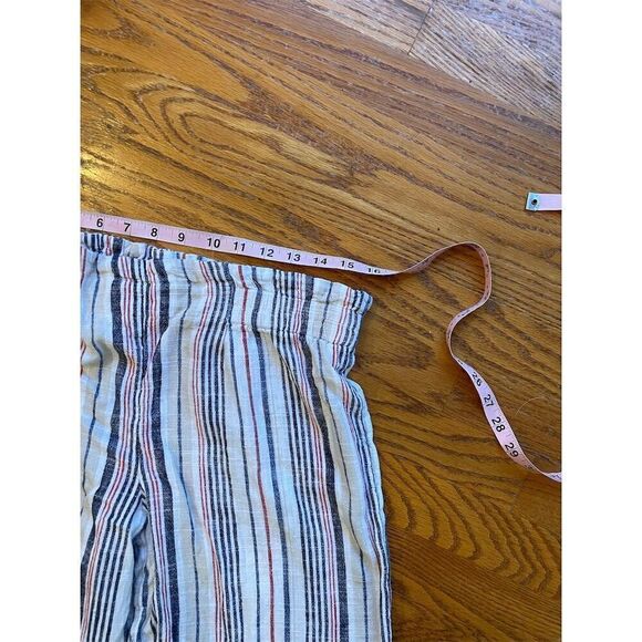 Loft Women's Wide-Leg Striped Pants Size S Multicolor Casual - Picture 2 of 6